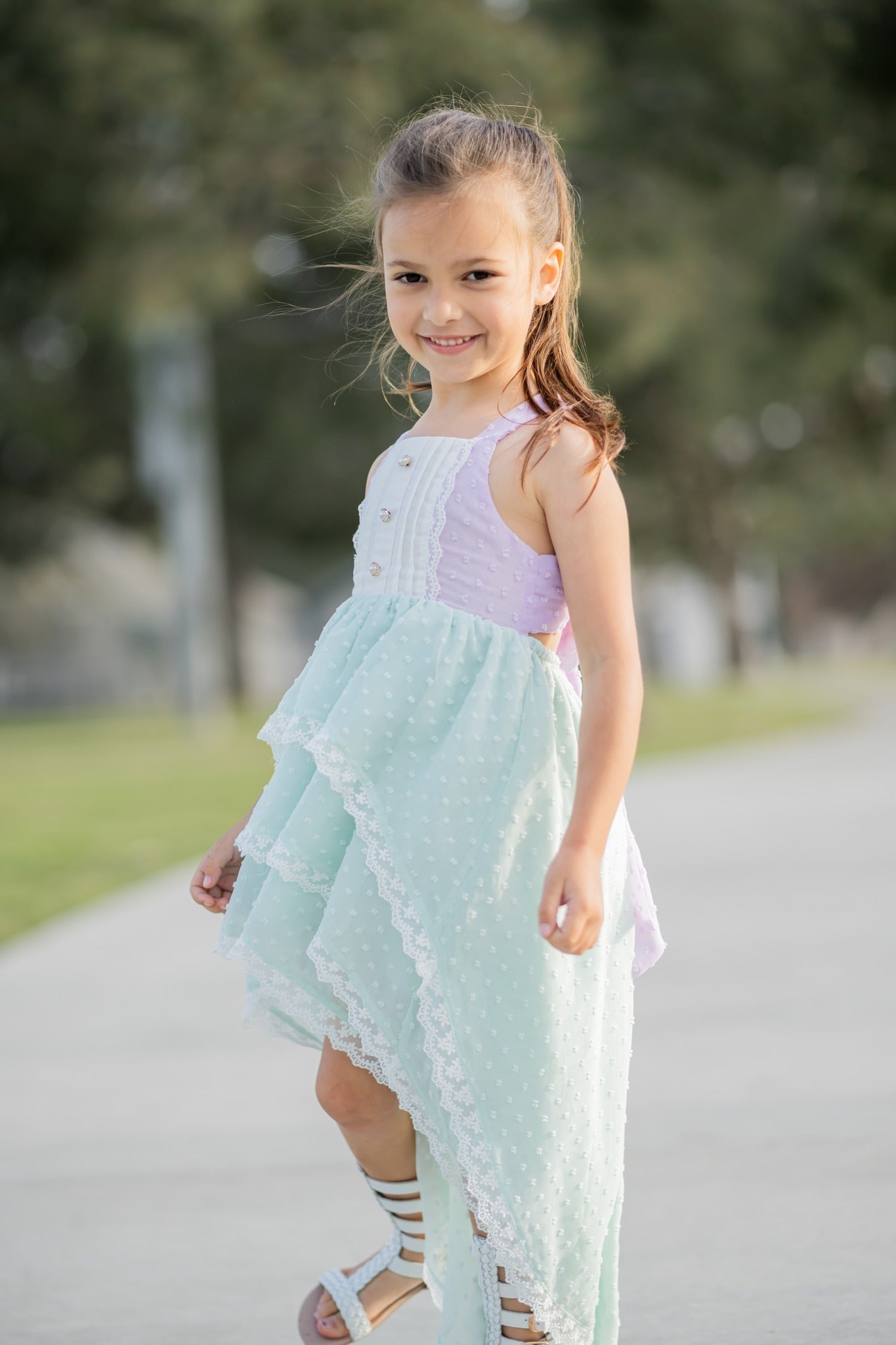Serenity Seas Hi-Lo Dress