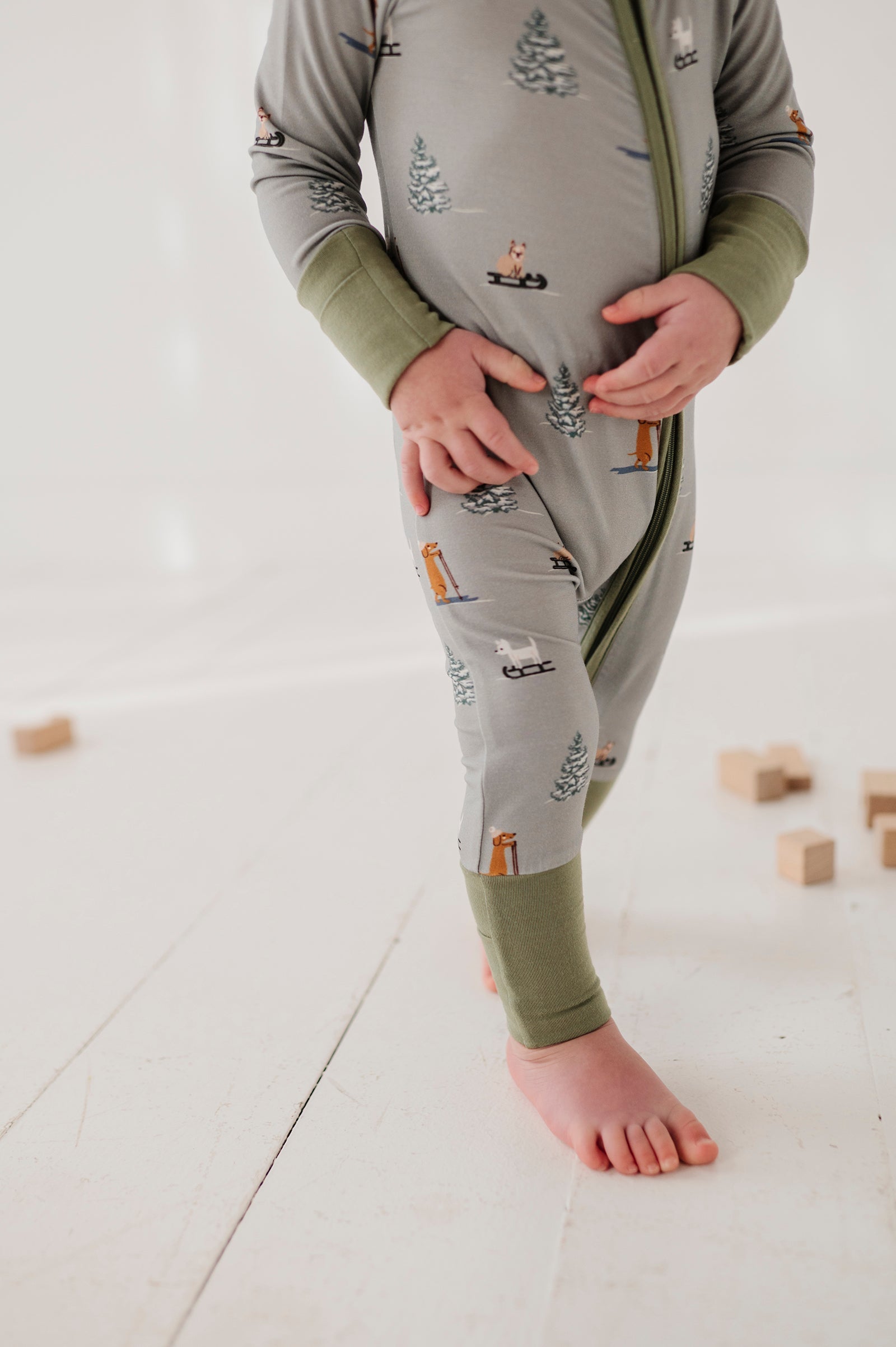 Long Sleeve Zip Romper