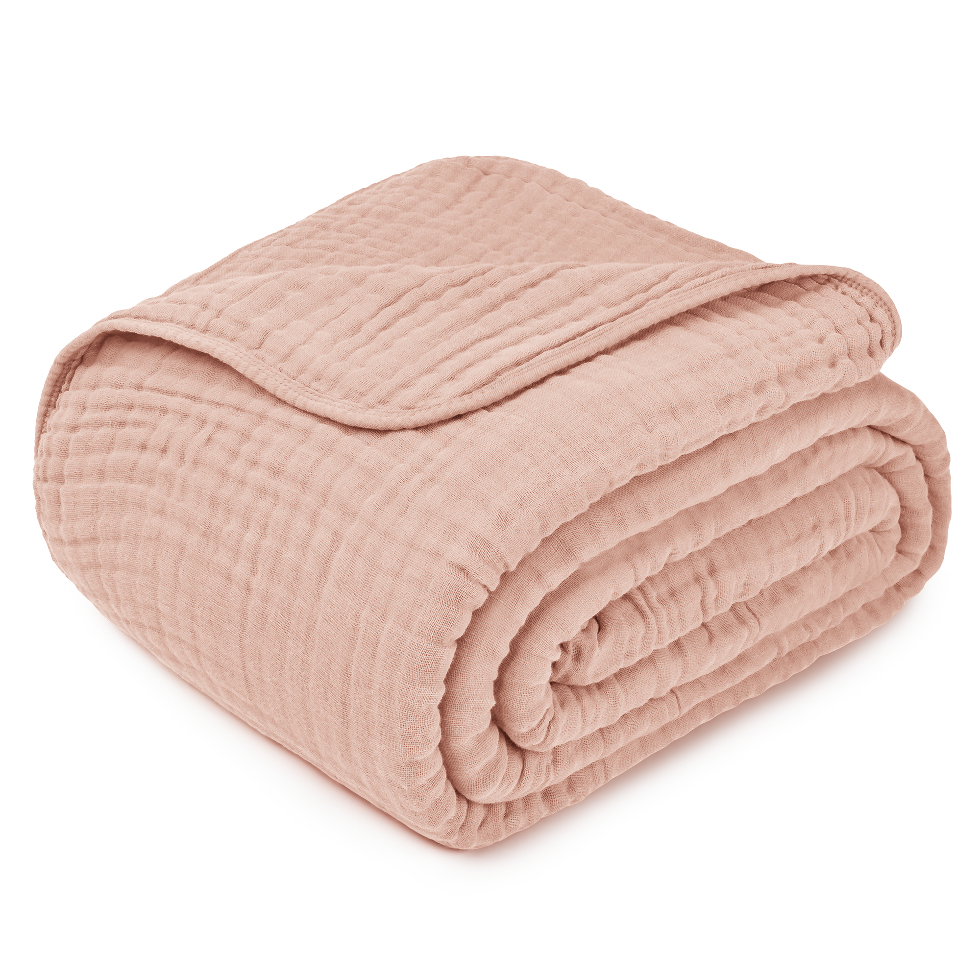 Adult Muslin Blanket by Comfy Cubs in Blush