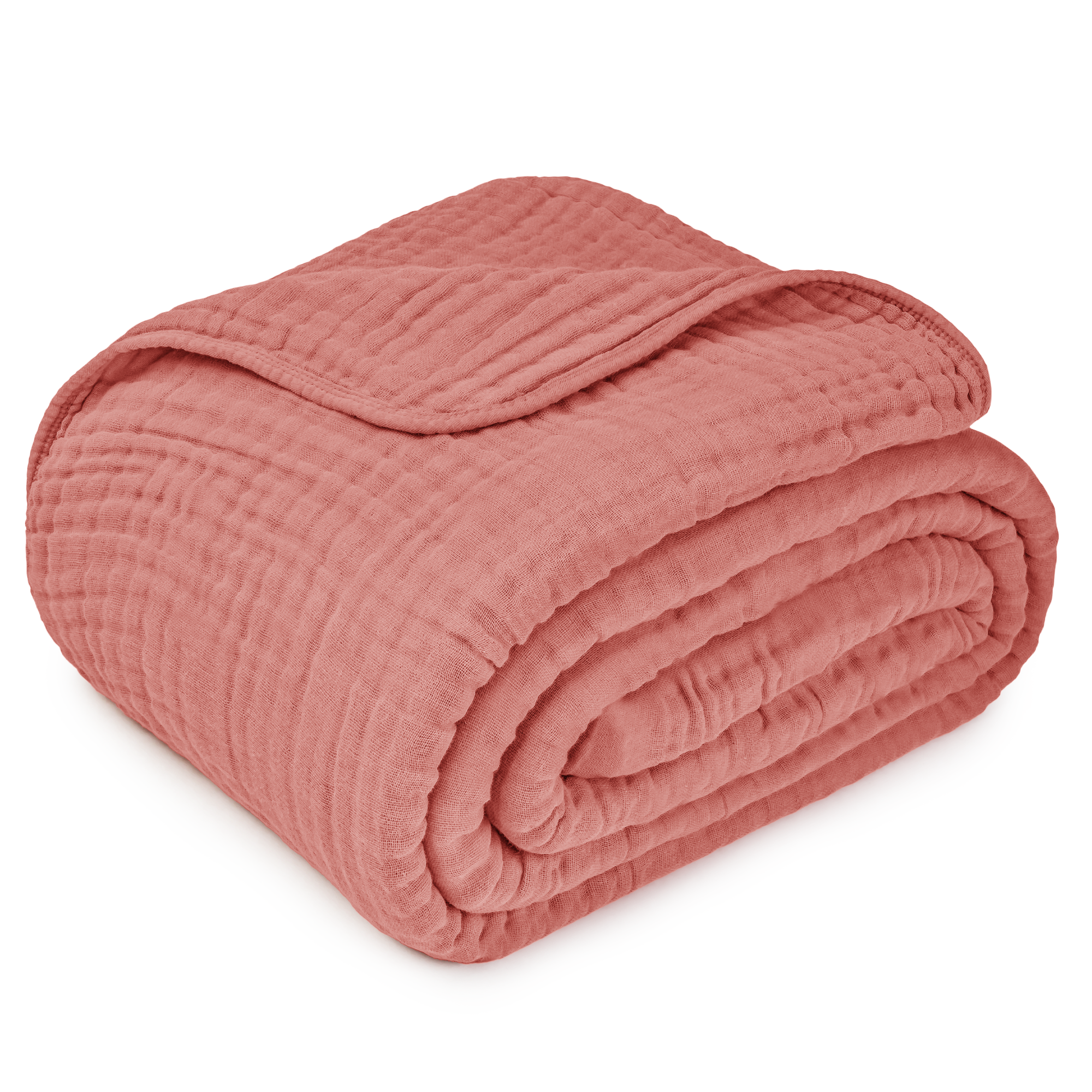 Adult Muslin Blanket in Dusty Rose