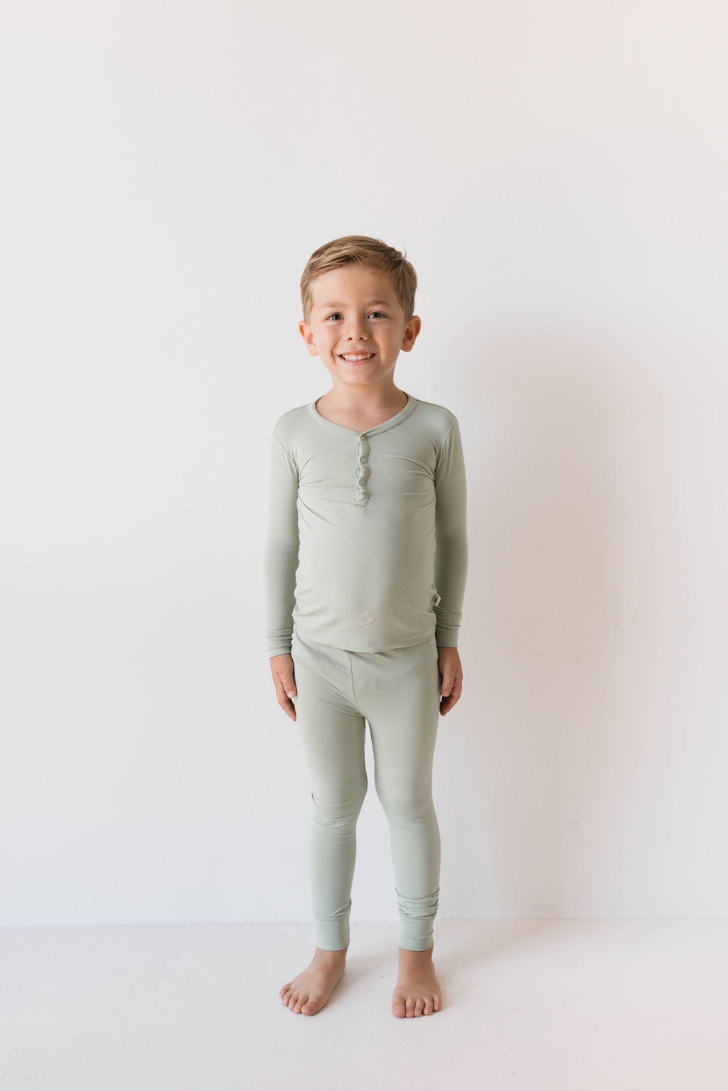 Bamboo Two Piece Pajamas | Pistachio | ff club