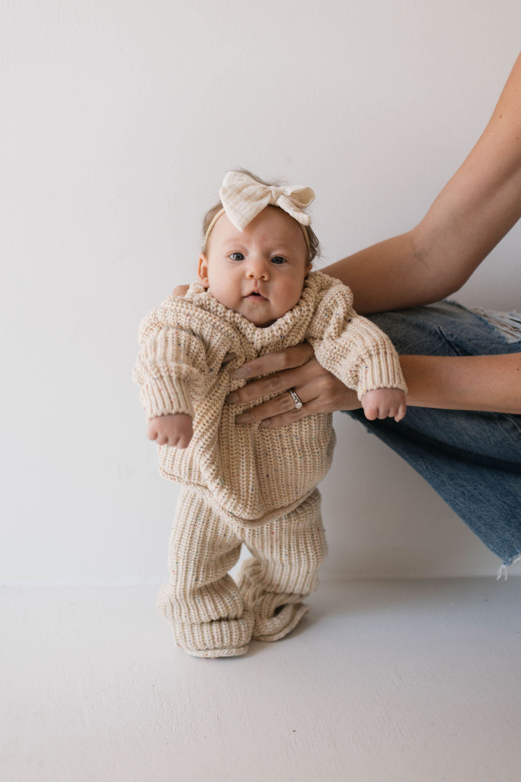 Baby & Toddler Knit Pant Set | Wheat Confetti