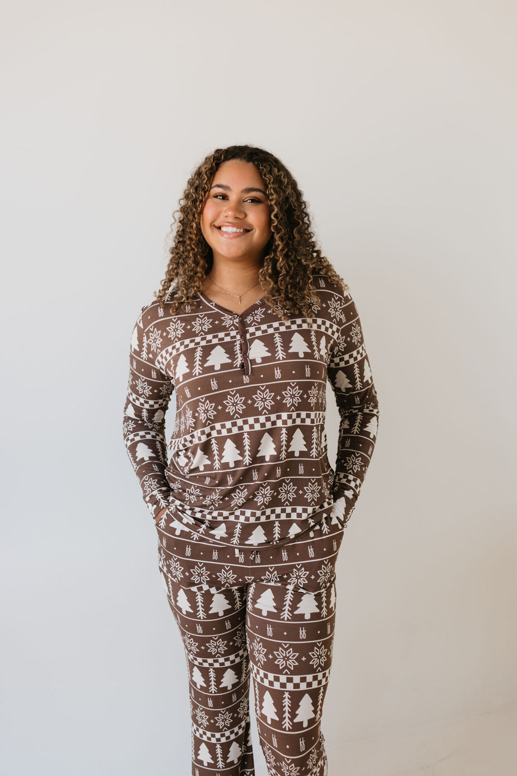 Women's Long Sleeve Bamboo Pajama | Forever Fair Isle