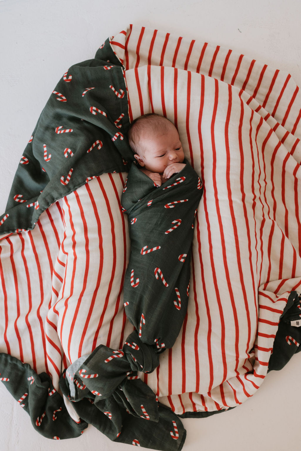 Muslin Swaddle | Candy Cane Lane