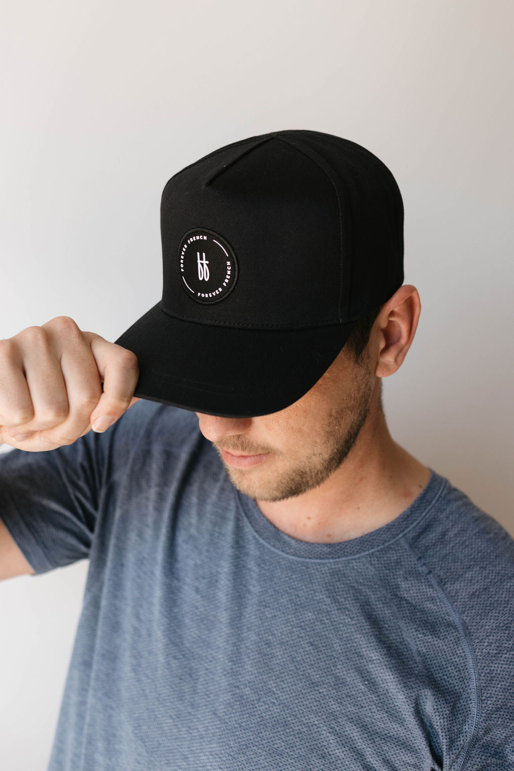 Adult Trucker Hat | Black hat forever french baby   