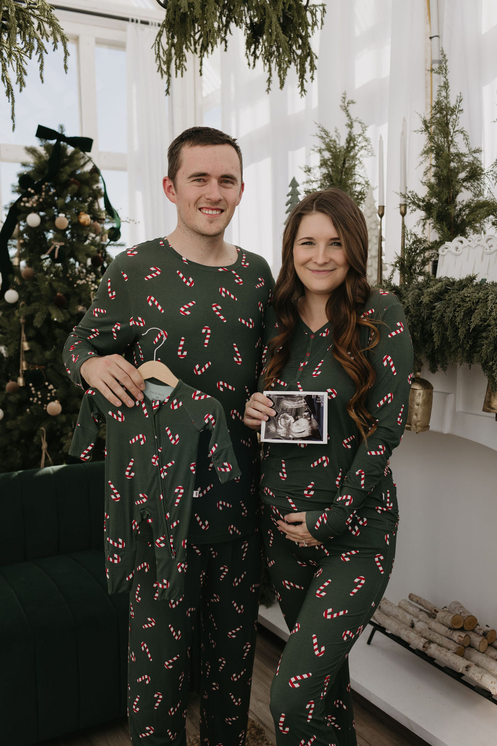 Men's Bamboo Pajamas | Candy Cane Lane