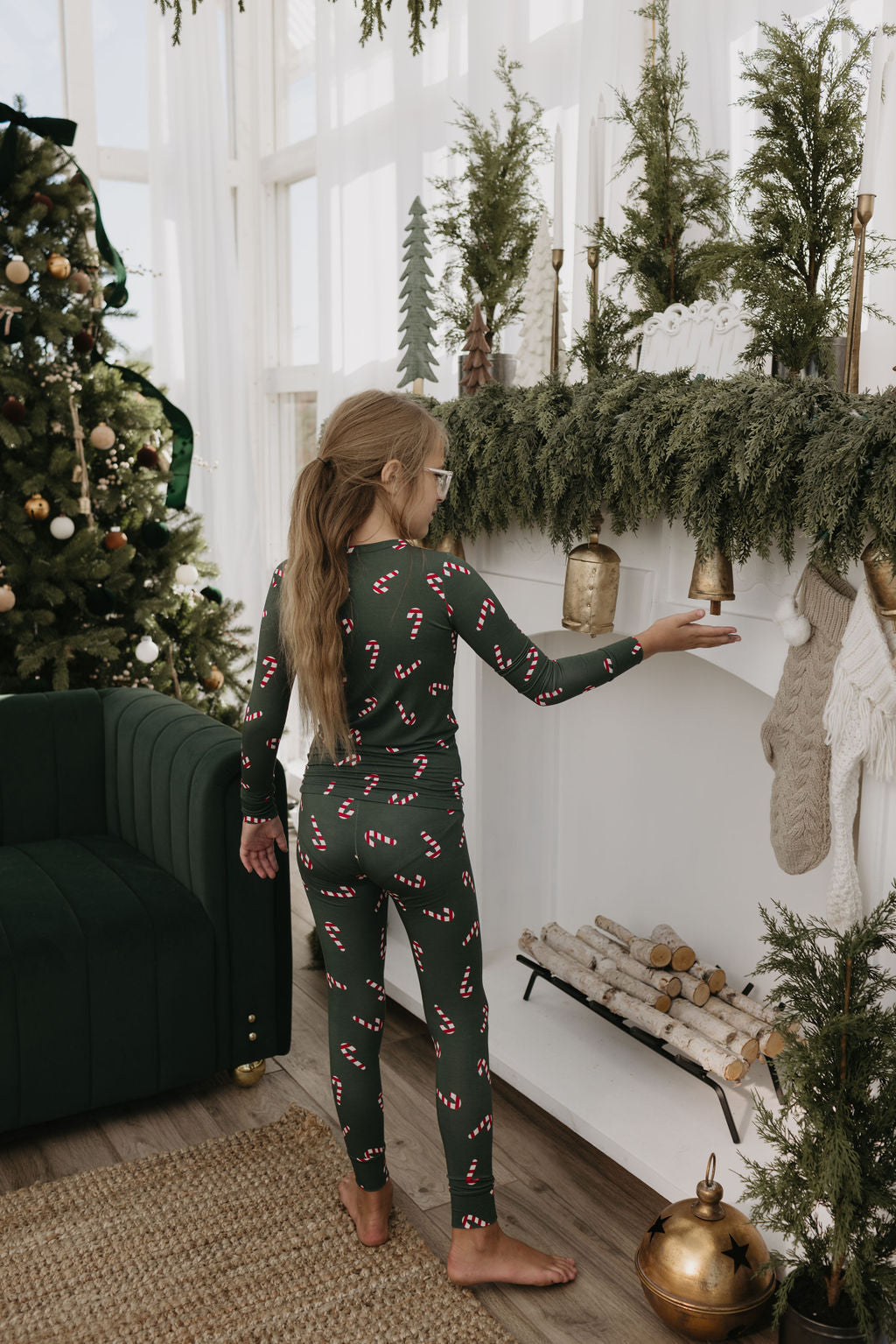 Bamboo Two Piece Pajamas | Candy Cane Lane