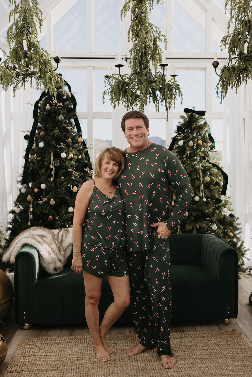 Men's Bamboo Pajamas | Candy Cane Lane