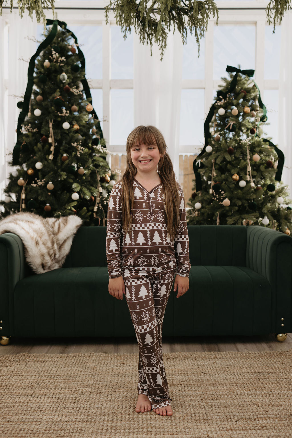 Pre-Teen Flare Bamboo Pajamas | Forever Fair Isle