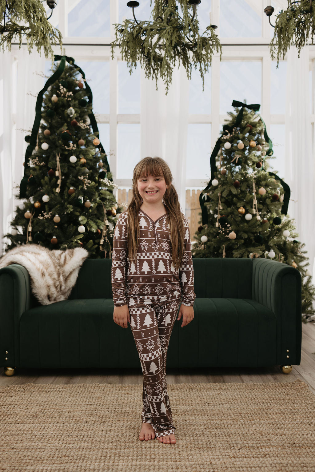 Pre-Teen Flare Bamboo Pajamas | Forever Fair Isle