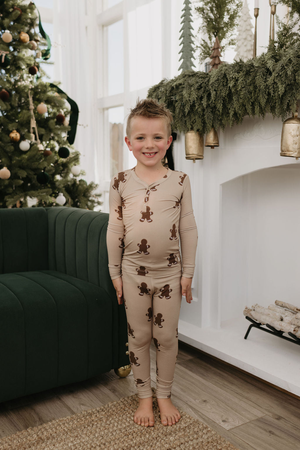 Bamboo Two Piece Pajamas | Gingerbread