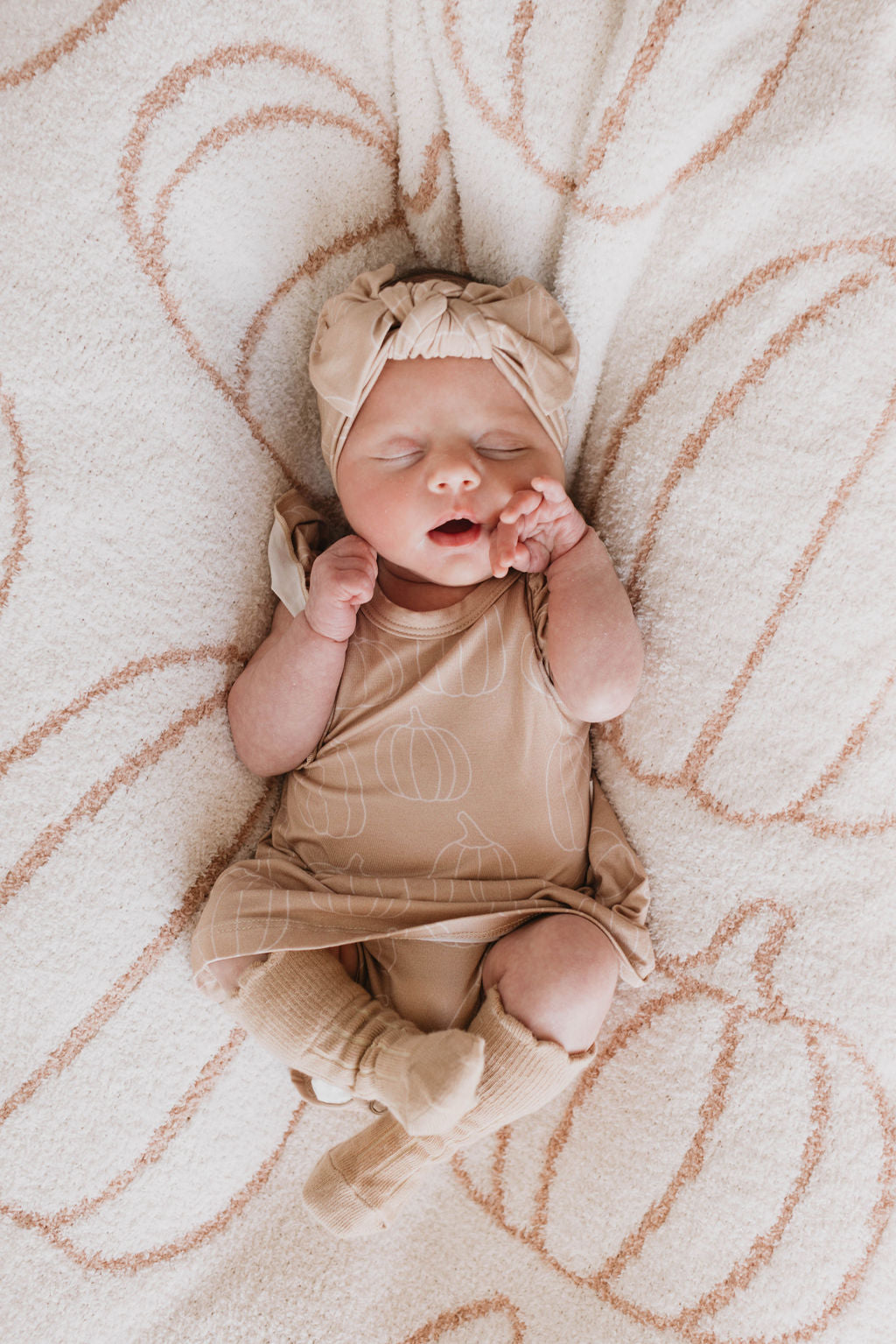 Bamboo Ruffle Romper | Pumpkin Pie