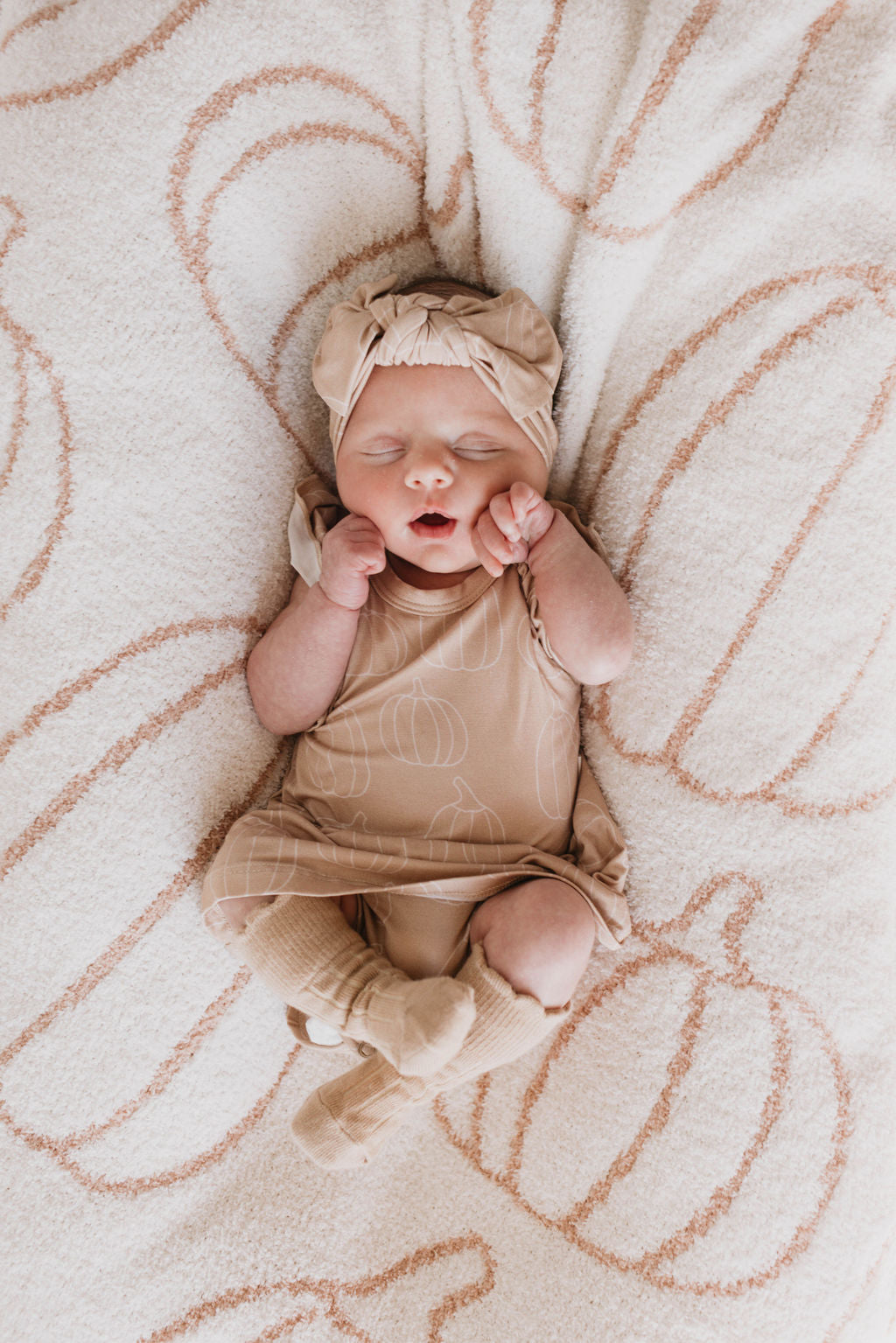 Bamboo Ruffle Romper | Pumpkin Pie