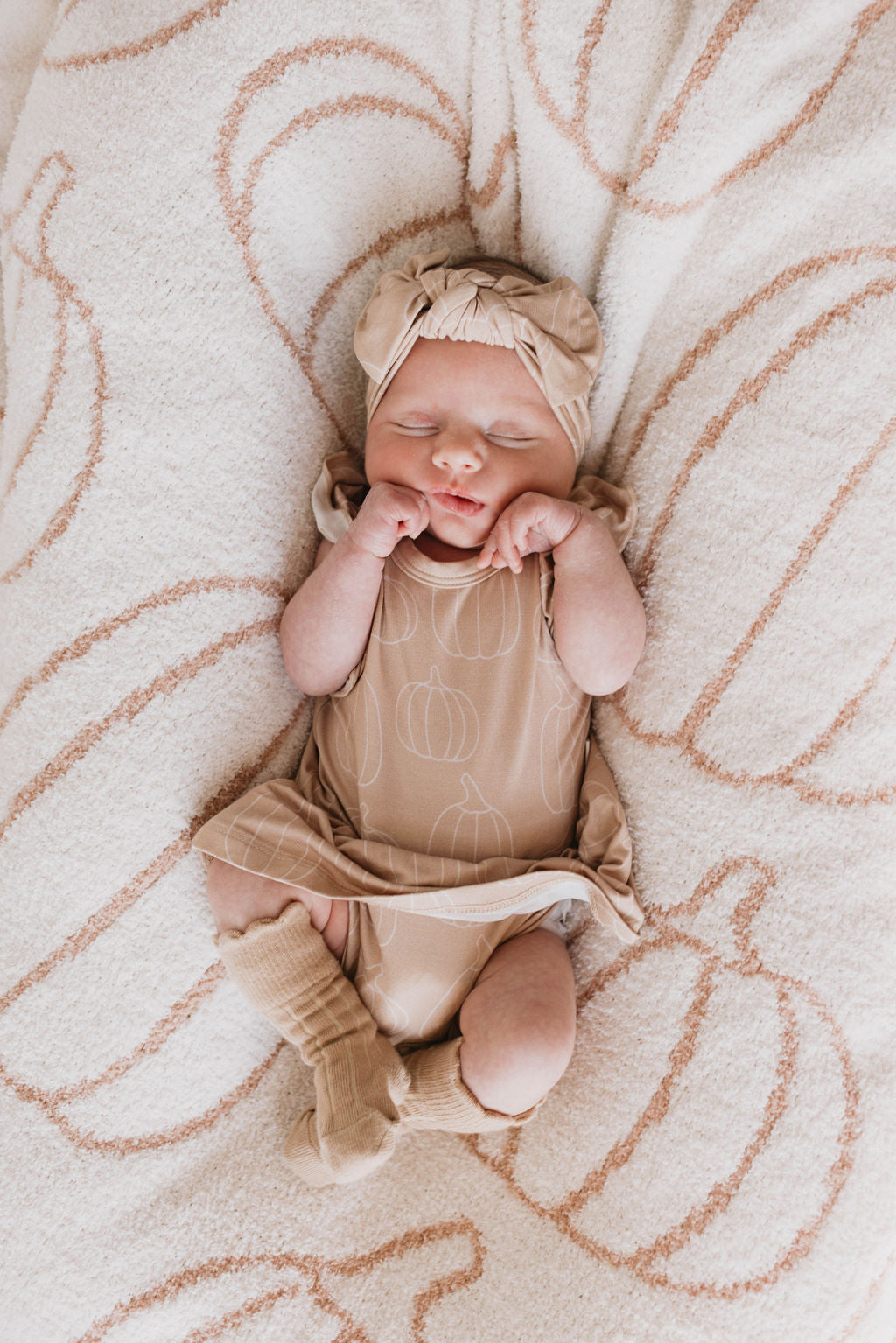 Bamboo Ruffle Romper | Pumpkin Pie