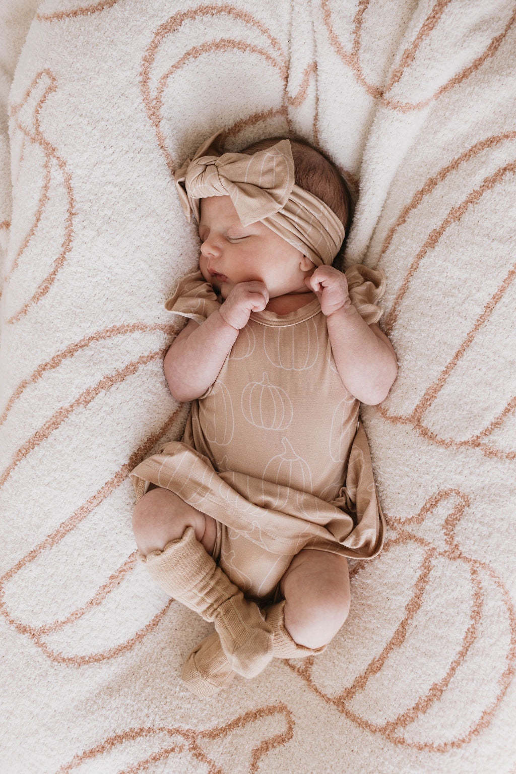 Bamboo Ruffle Romper | Pumpkin Pie