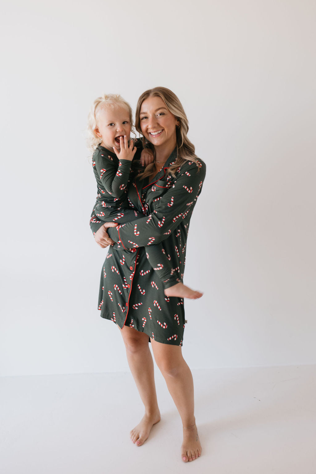 Bamboo Two Piece Pajamas | Candy Cane Lane