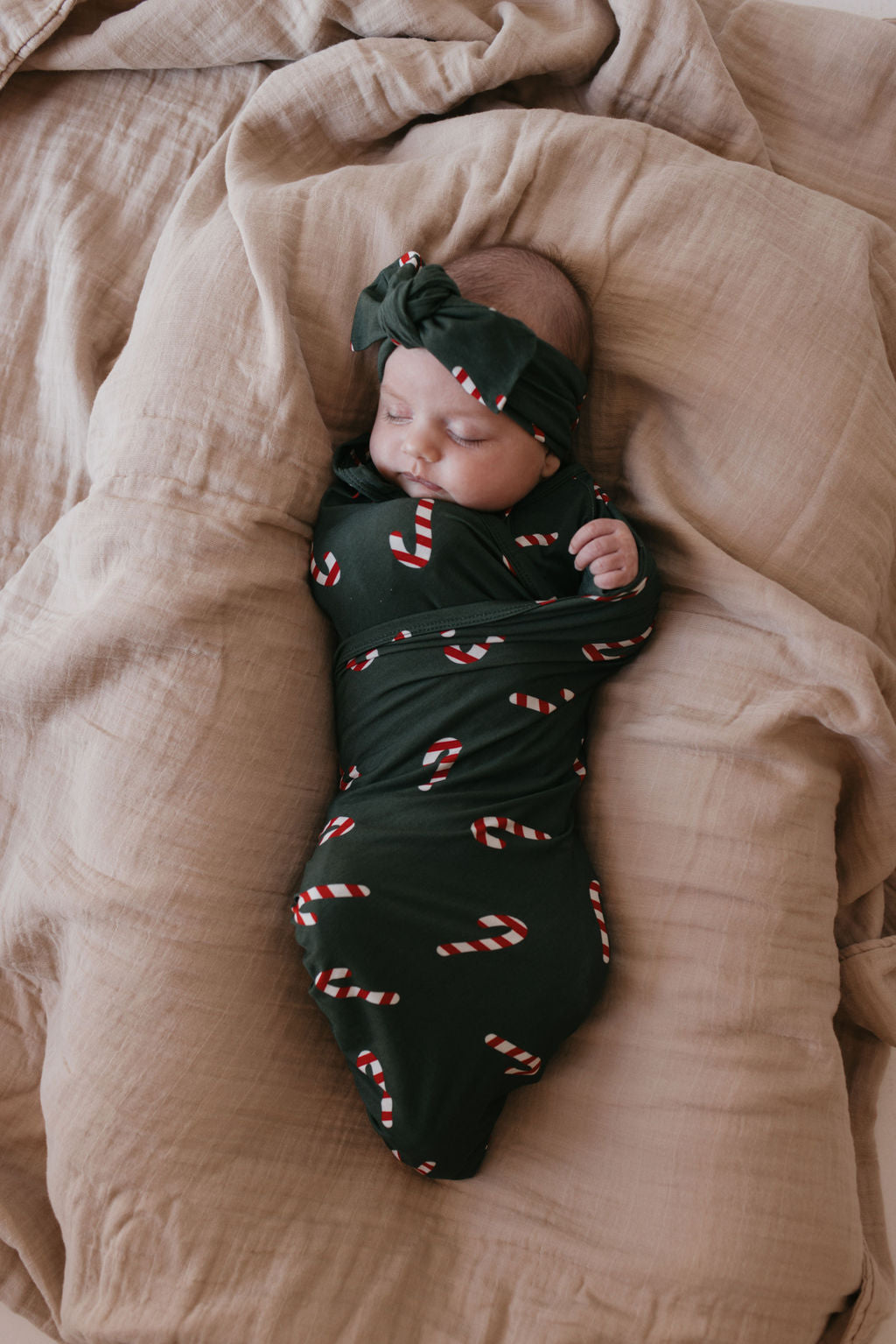 Bamboo Swaddle | Candy Cane Lane