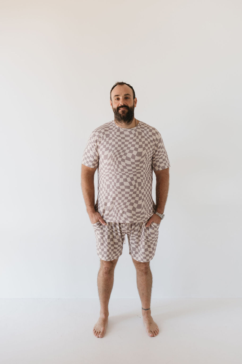 Men's Bamboo Short Pajamas | Smokey Wave