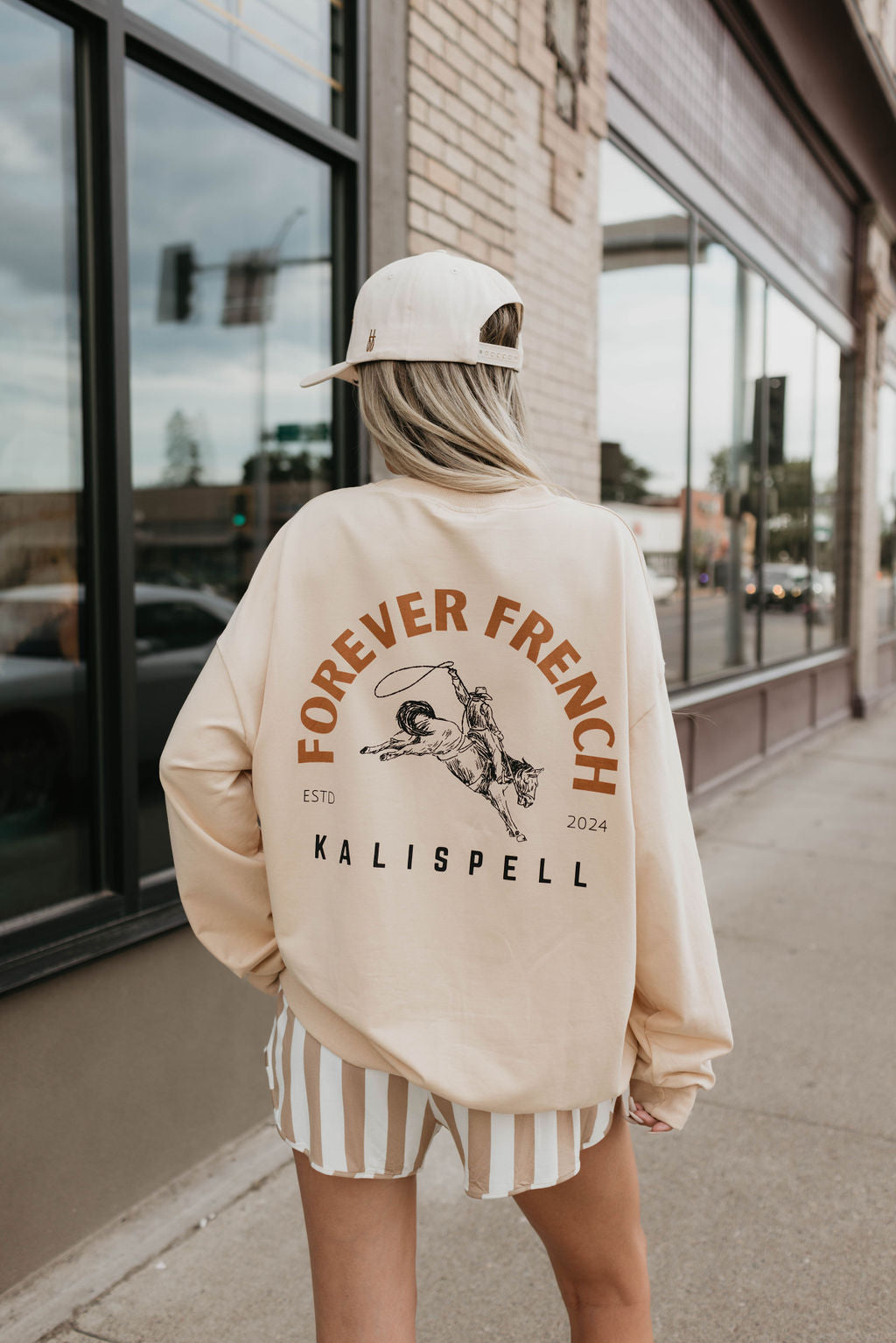 Adult Sweatshirt | Kalispell  forever french baby   