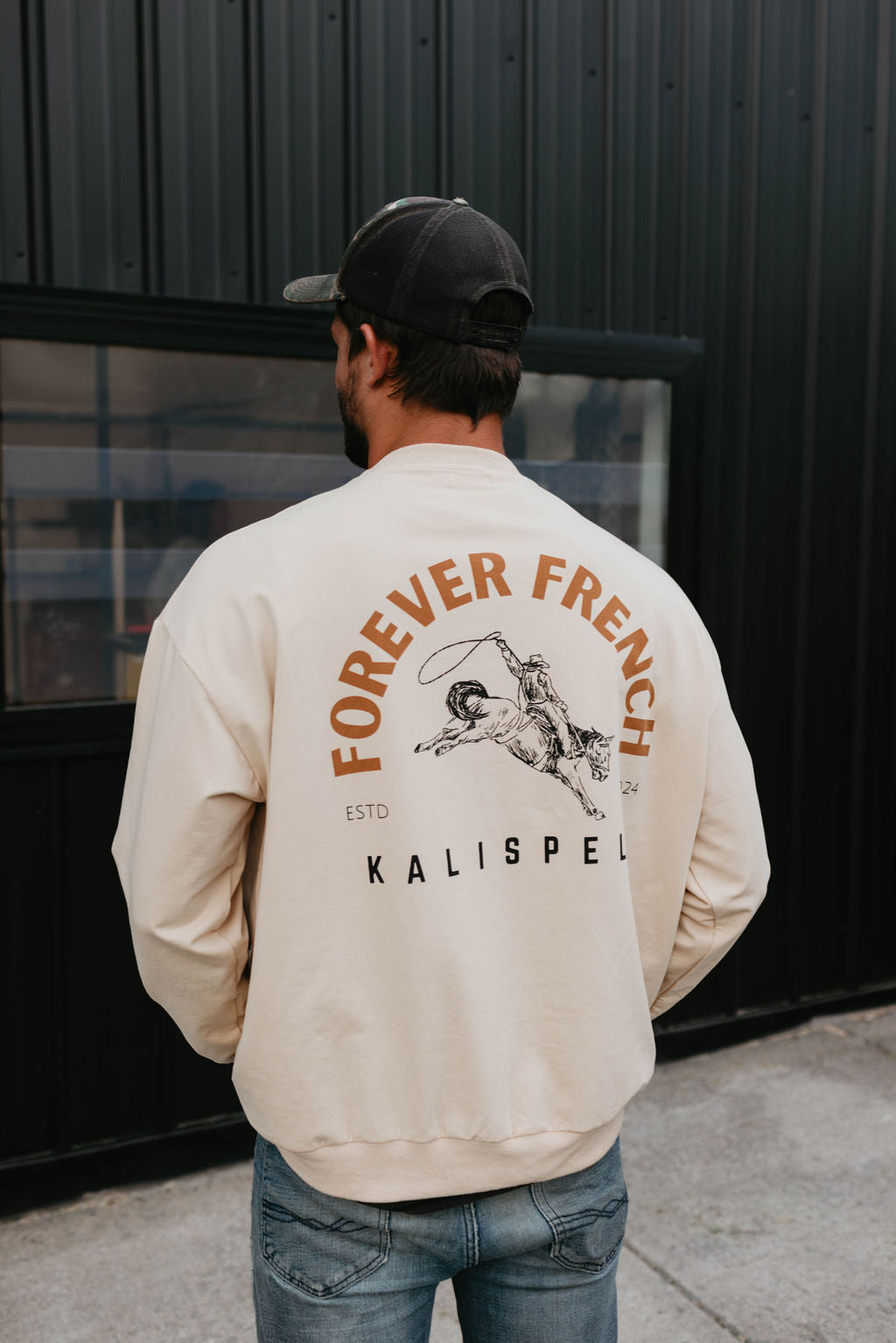 Adult Sweatshirt | Kalispell  forever french baby   