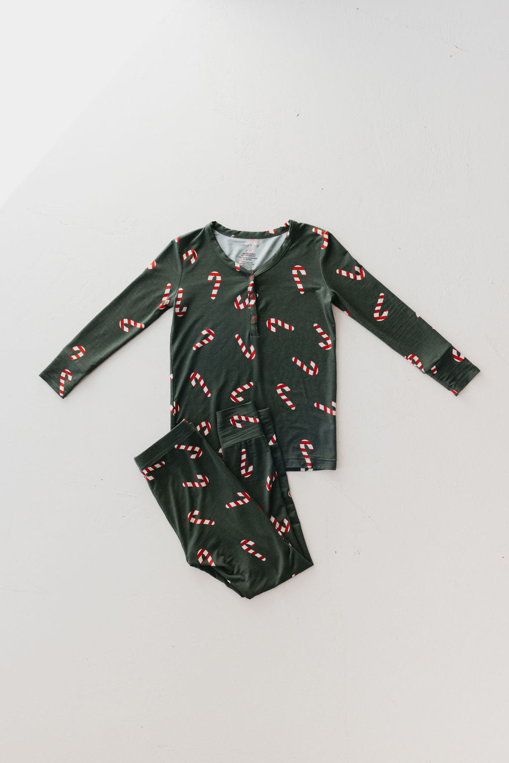 Bamboo Two Piece Pajamas | Candy Cane Lane