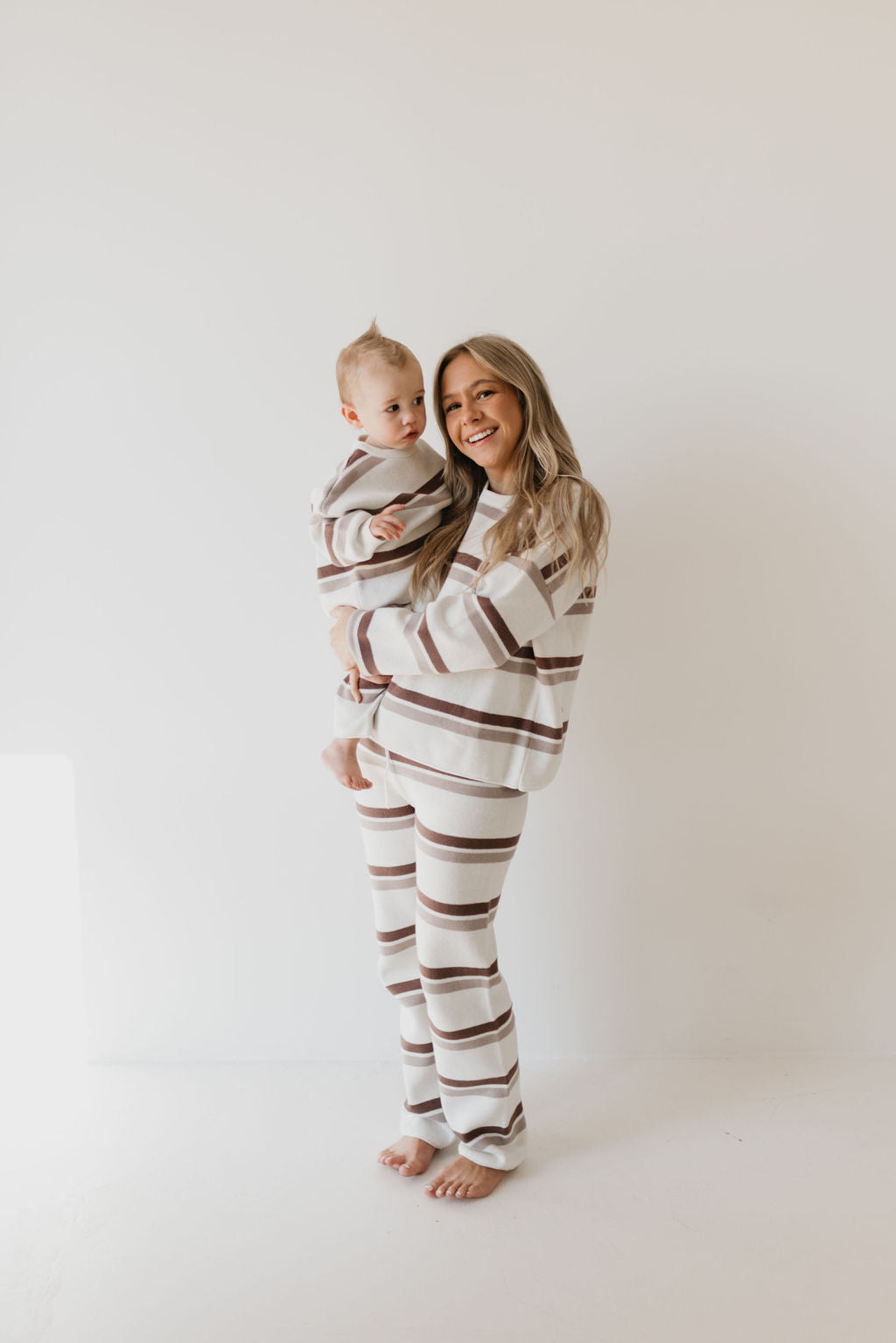 Knit Pant Set | Woodland Stripe