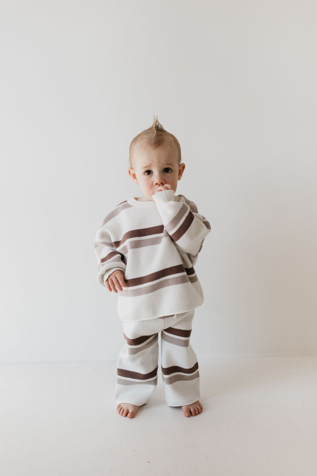 Knit Pant Set | Woodland Stripe