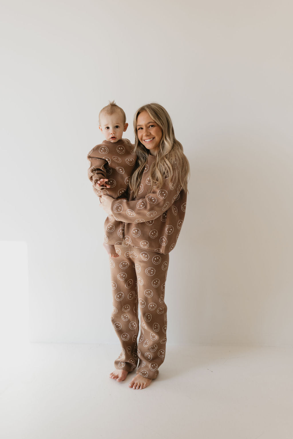 Knit Pant Set | Tan Just Smile