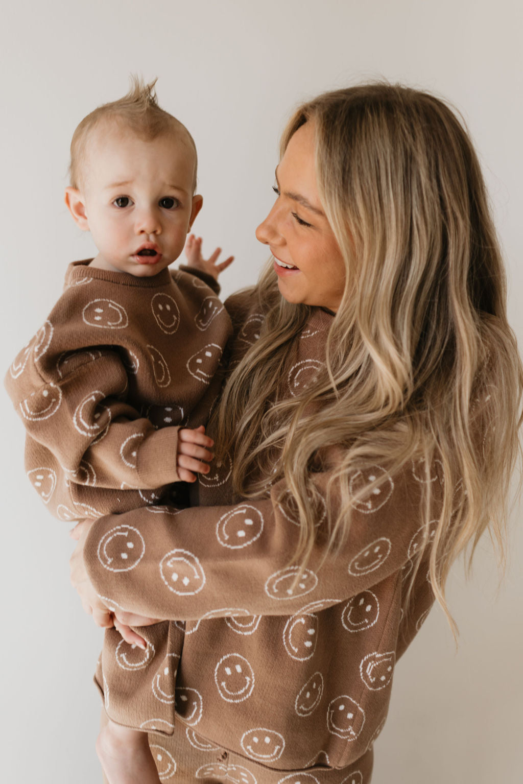 Women's Knit Pant Set | Tan Just Smile