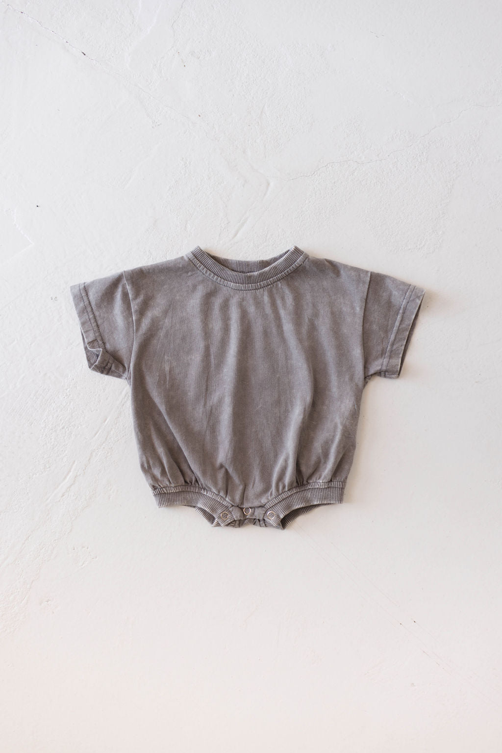 Baby Romper | Vintage Washed Steel Romper forever french baby Newborn  