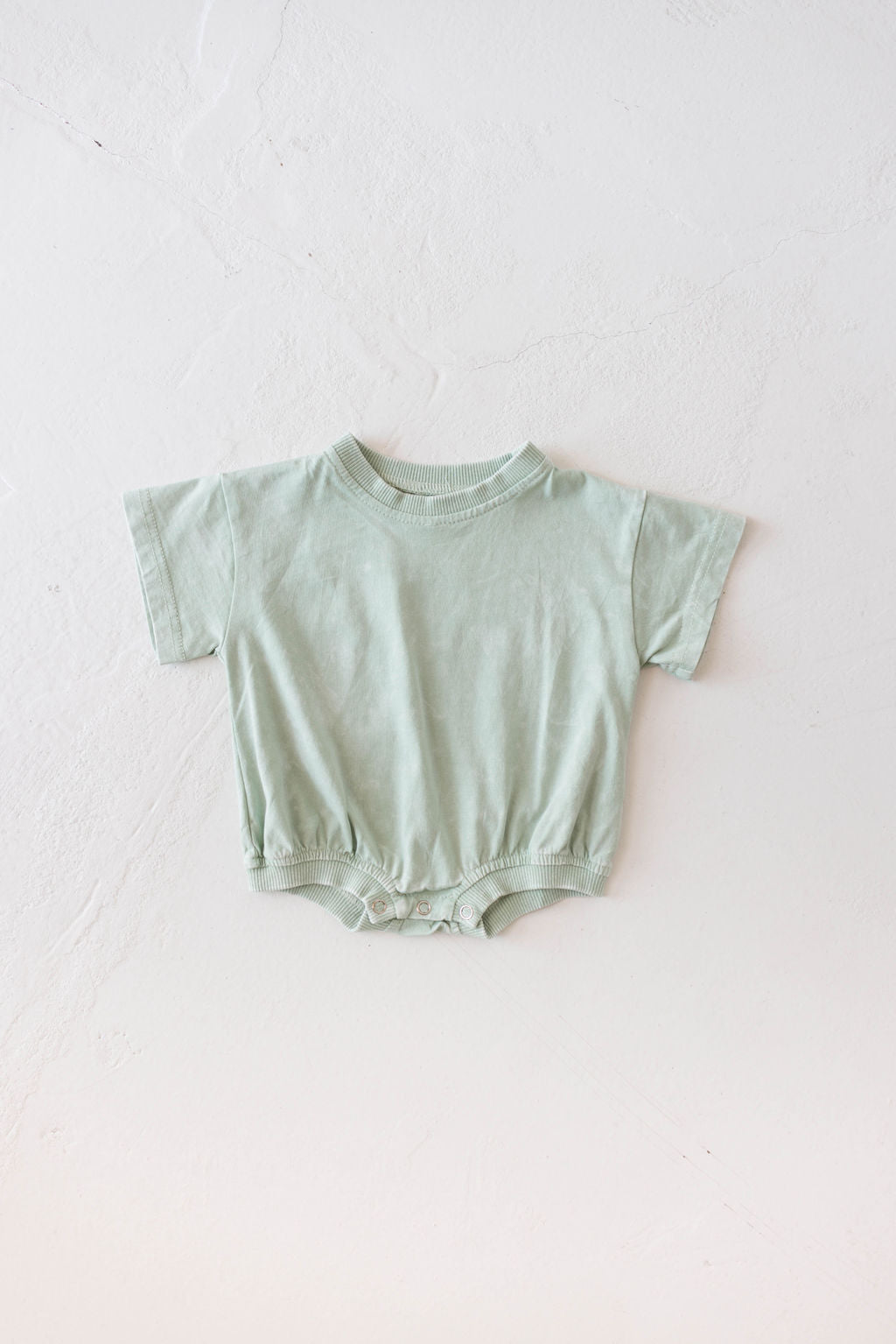 Baby Romper | Vintage Washed Spearmint Romper forever french baby Newborn  