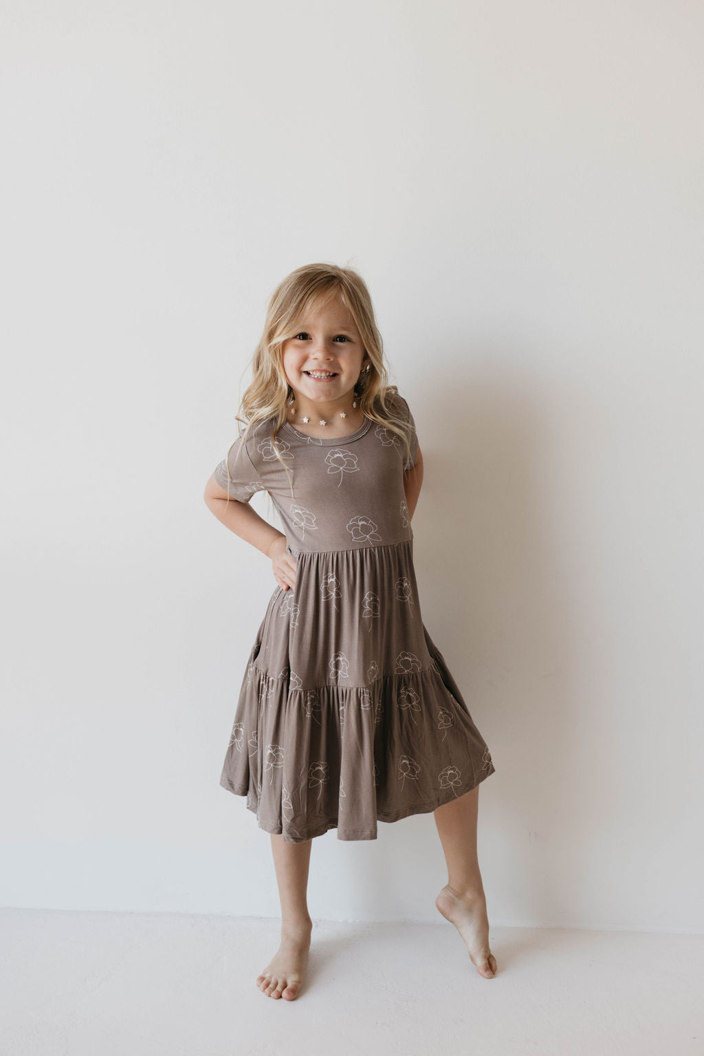 Bamboo Dress | Sweet Dreams Floral Multi Tier Dress dress forever french baby   