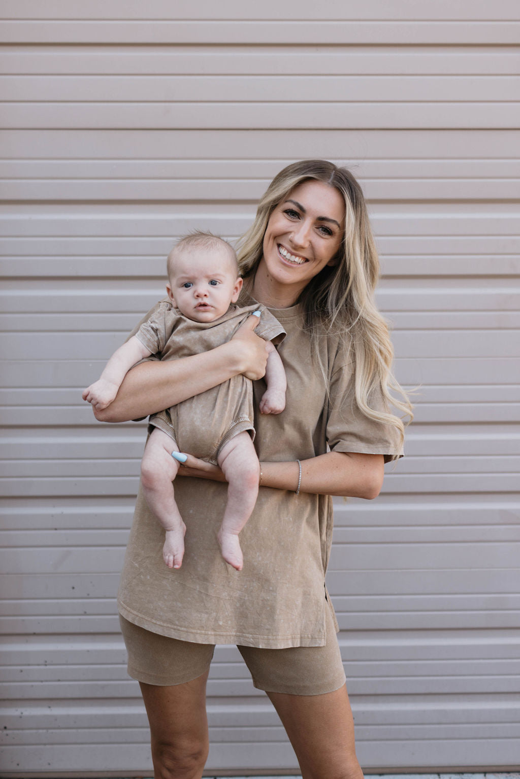 Baby Romper | Vintage Washed Espresso Romper forever french baby   