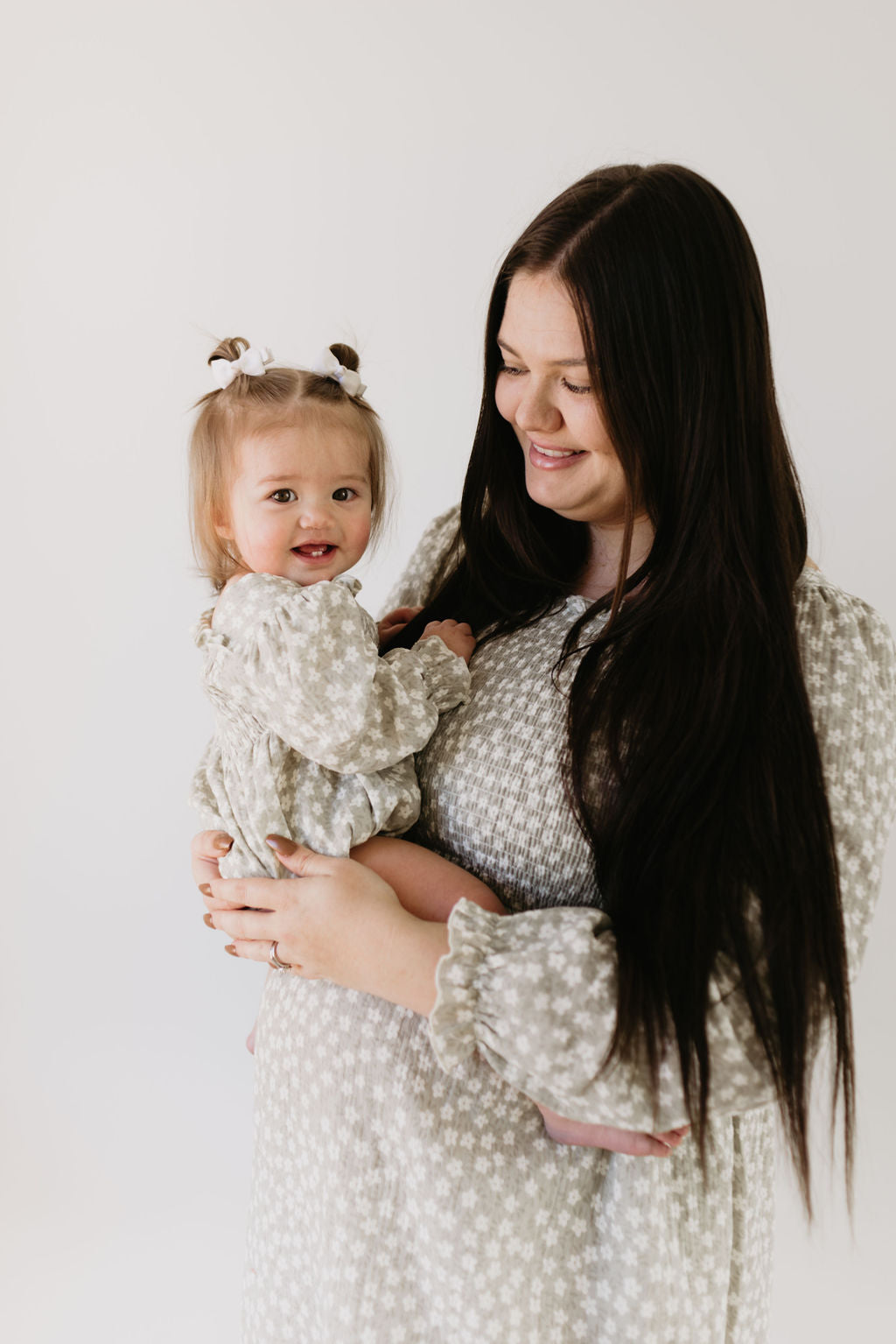 Ruffle Romper | French Gray Floral