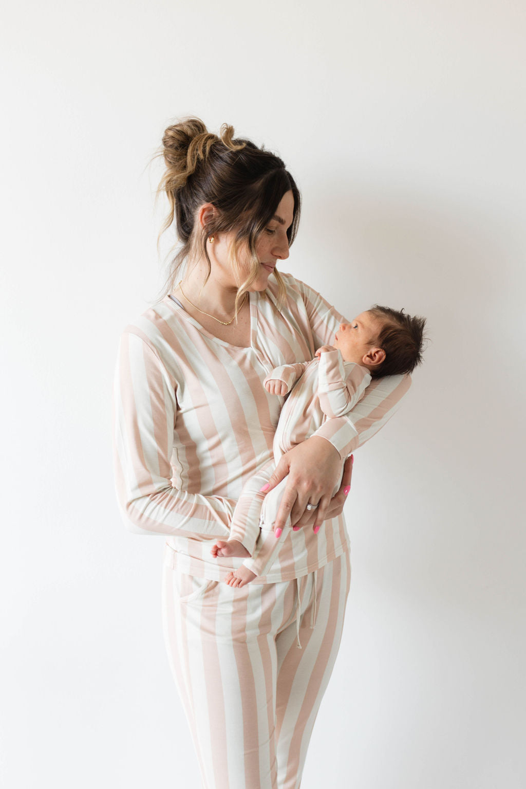 Bamboo Zip Pajamas | Candy Stripe