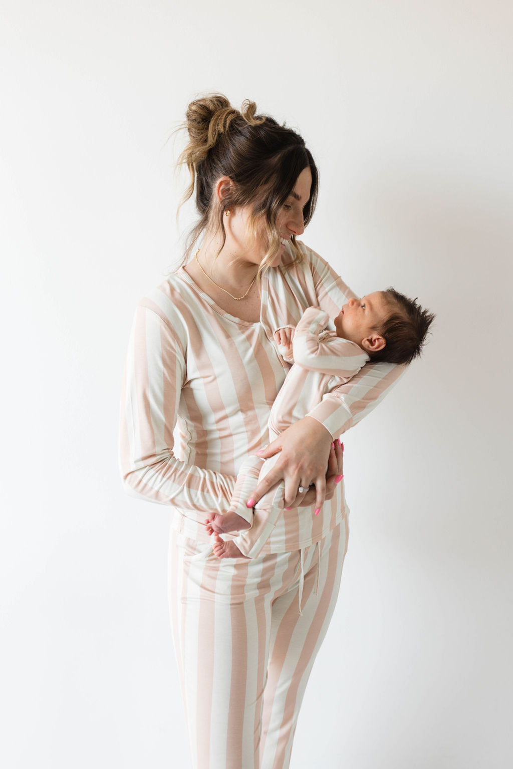 Bamboo Zip Pajamas | Candy Stripe