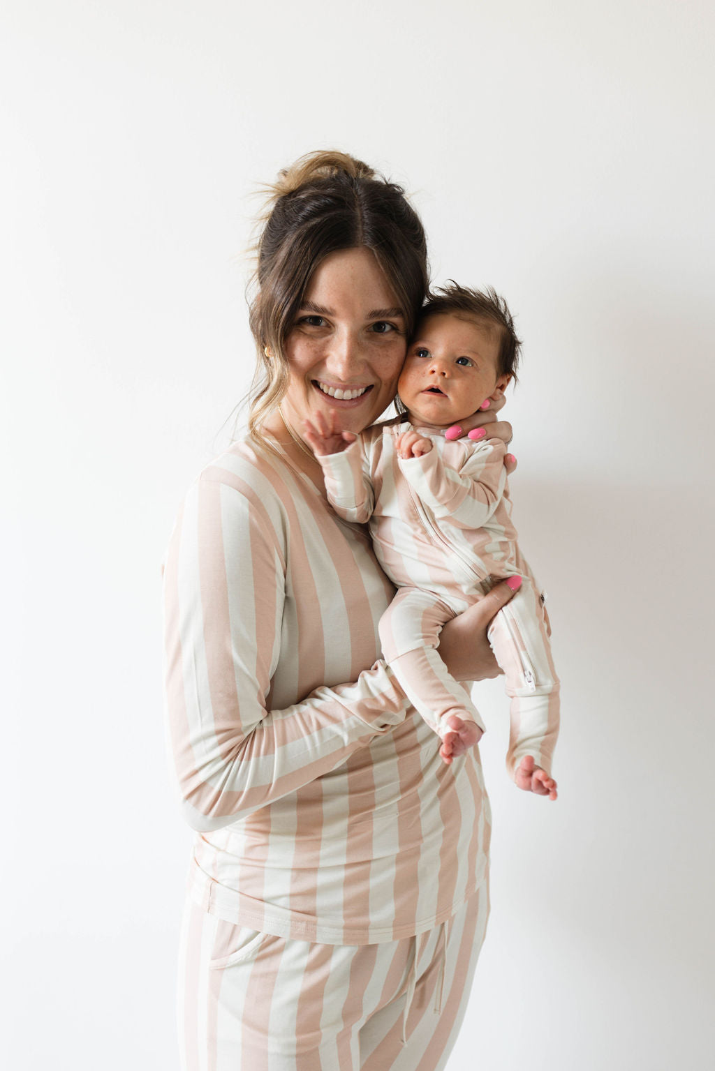 Bamboo Zip Pajamas | Candy Stripe