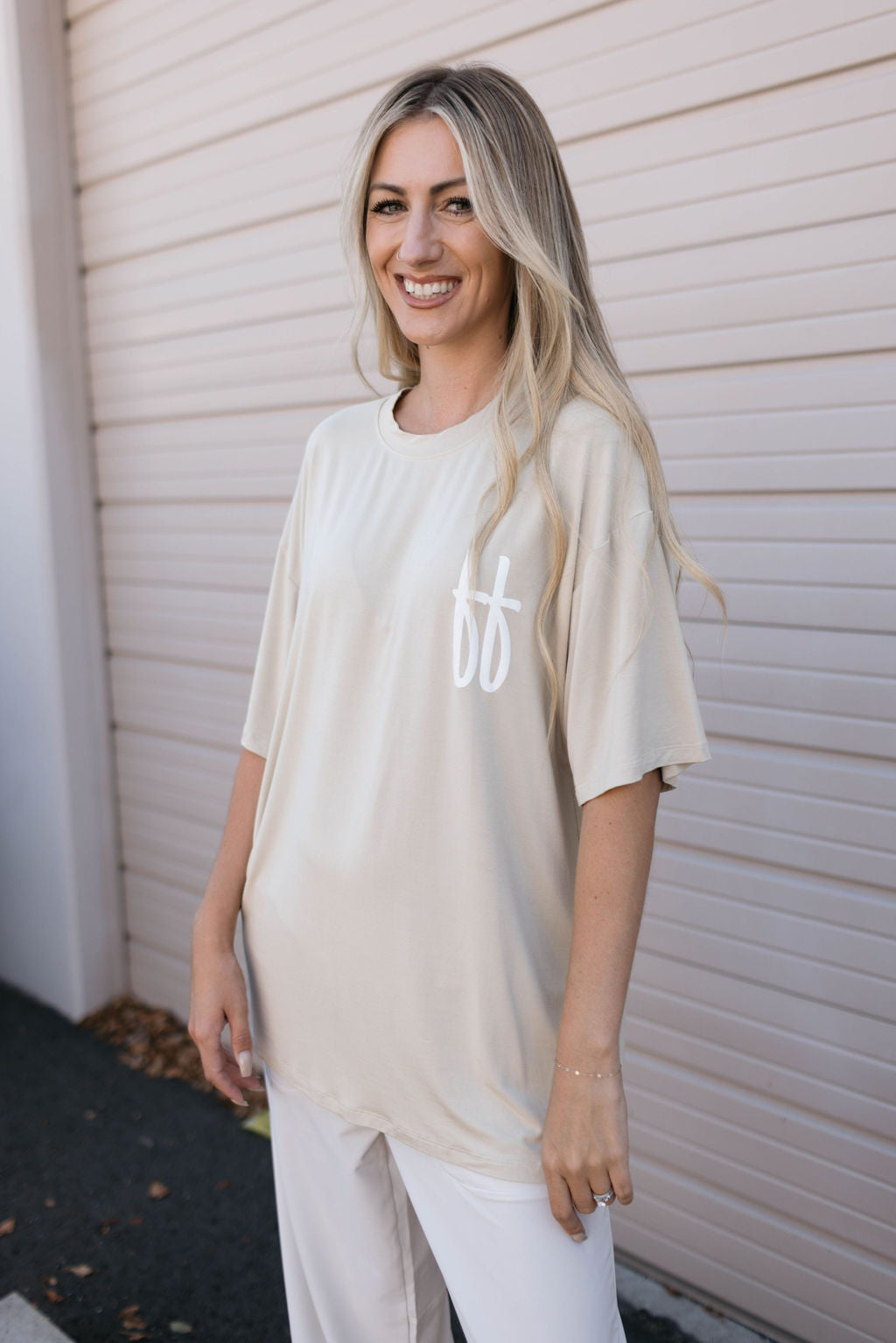 Adult Bamboo Tee | Tan ff T-Shirt forever french baby   