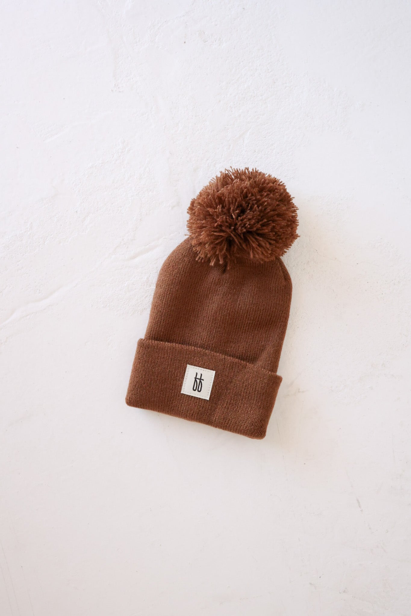 ff Knit Pom Top Beanie | Chestnut