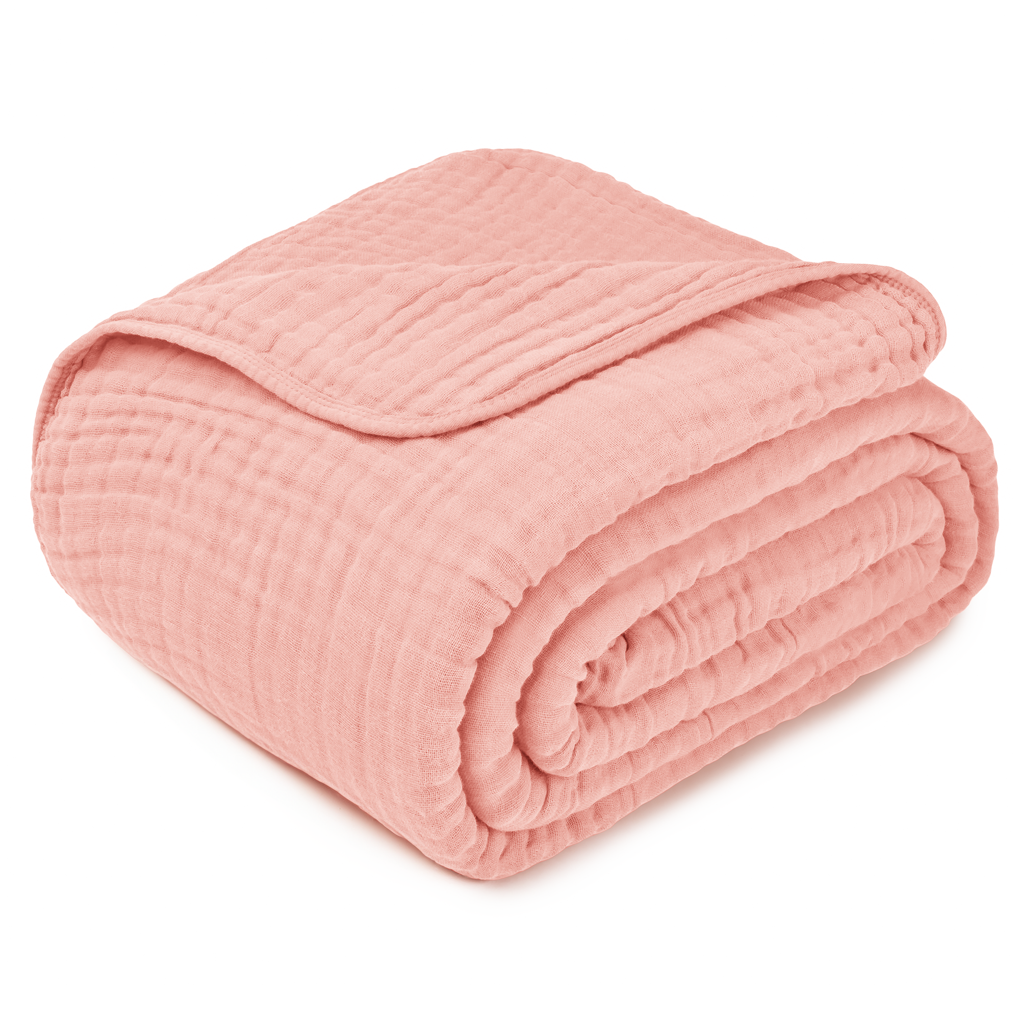 Adult Muslin Blanket by Comfy Cubs in Lace Pink