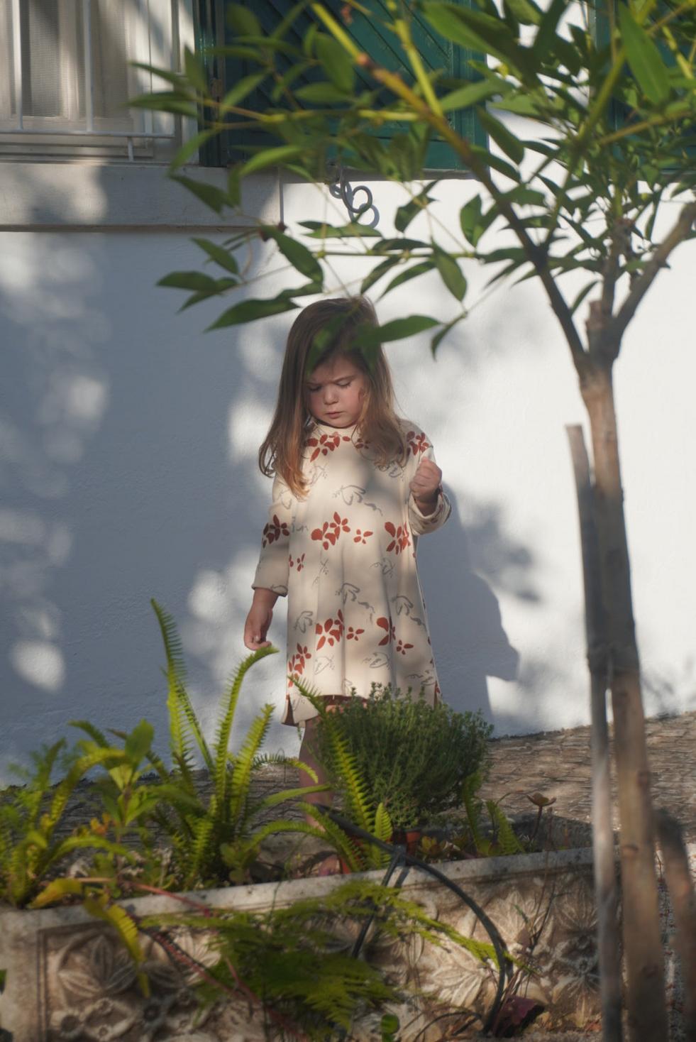 Organic Pima Cotton Kids Dress - Peace