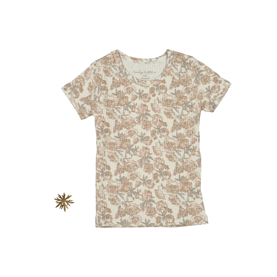 The Printed Short Sleeve Tee - Delilah Short Sleeve Tee Lovely Littles   