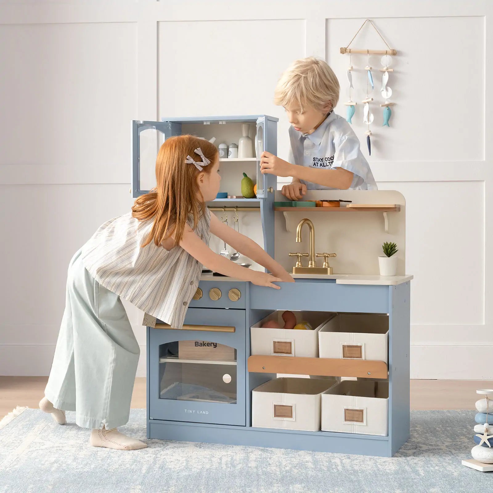 Tiny Land® Serenity Play Kitchen - Lagoon Blue