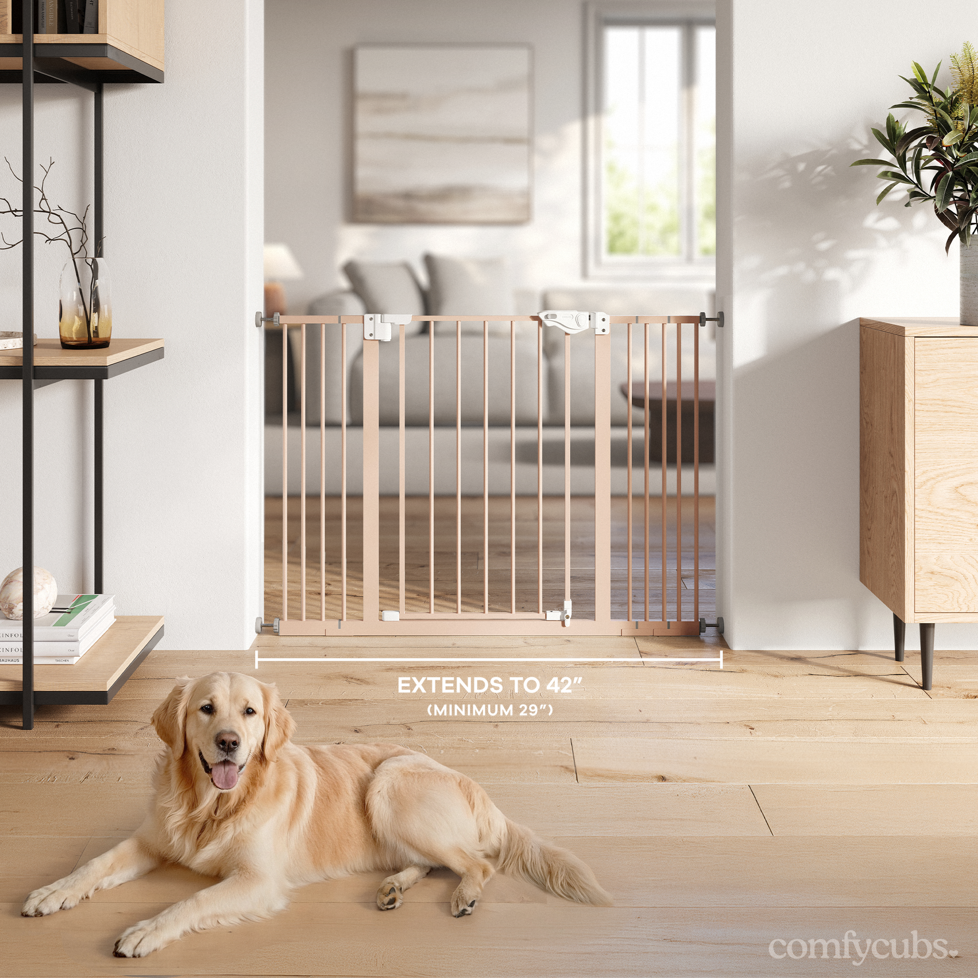 Baby Safety Gate in Blush