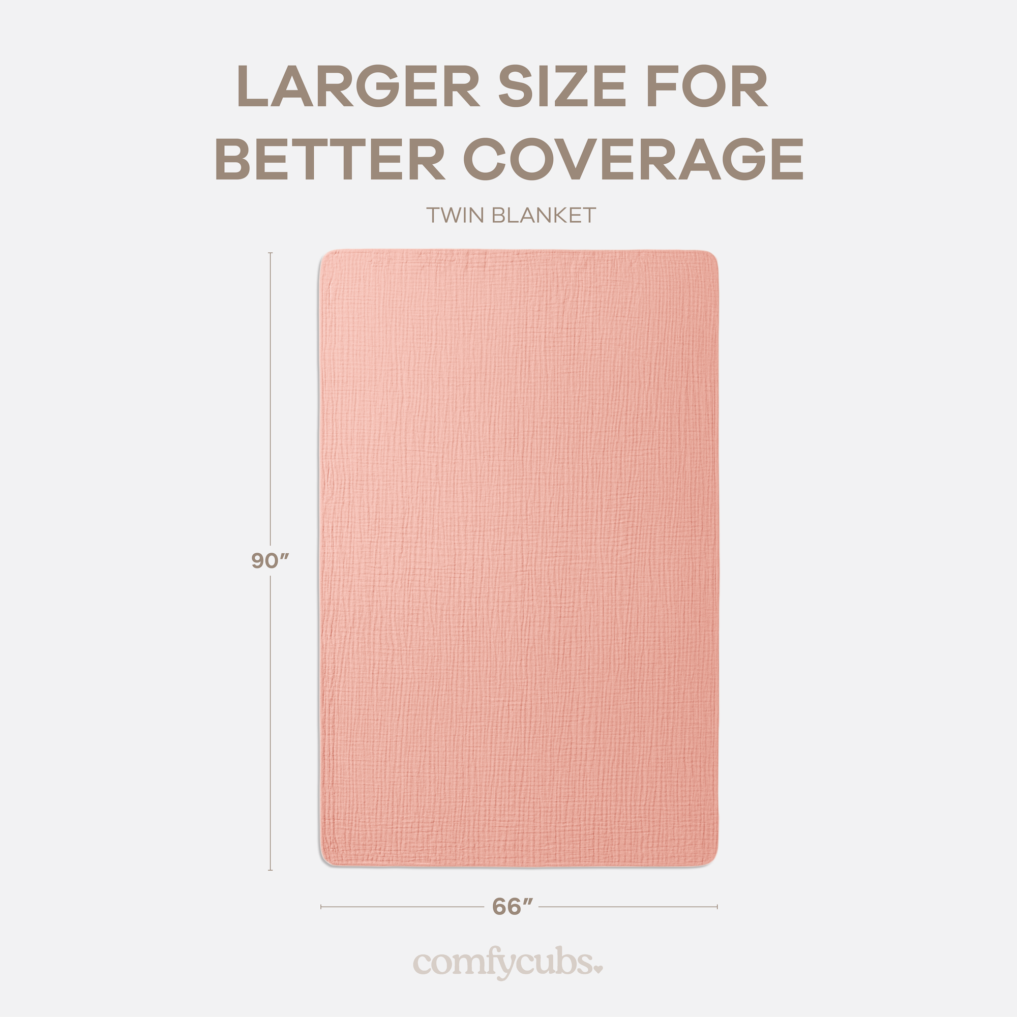 Adult Muslin Blanket in Bold Blush