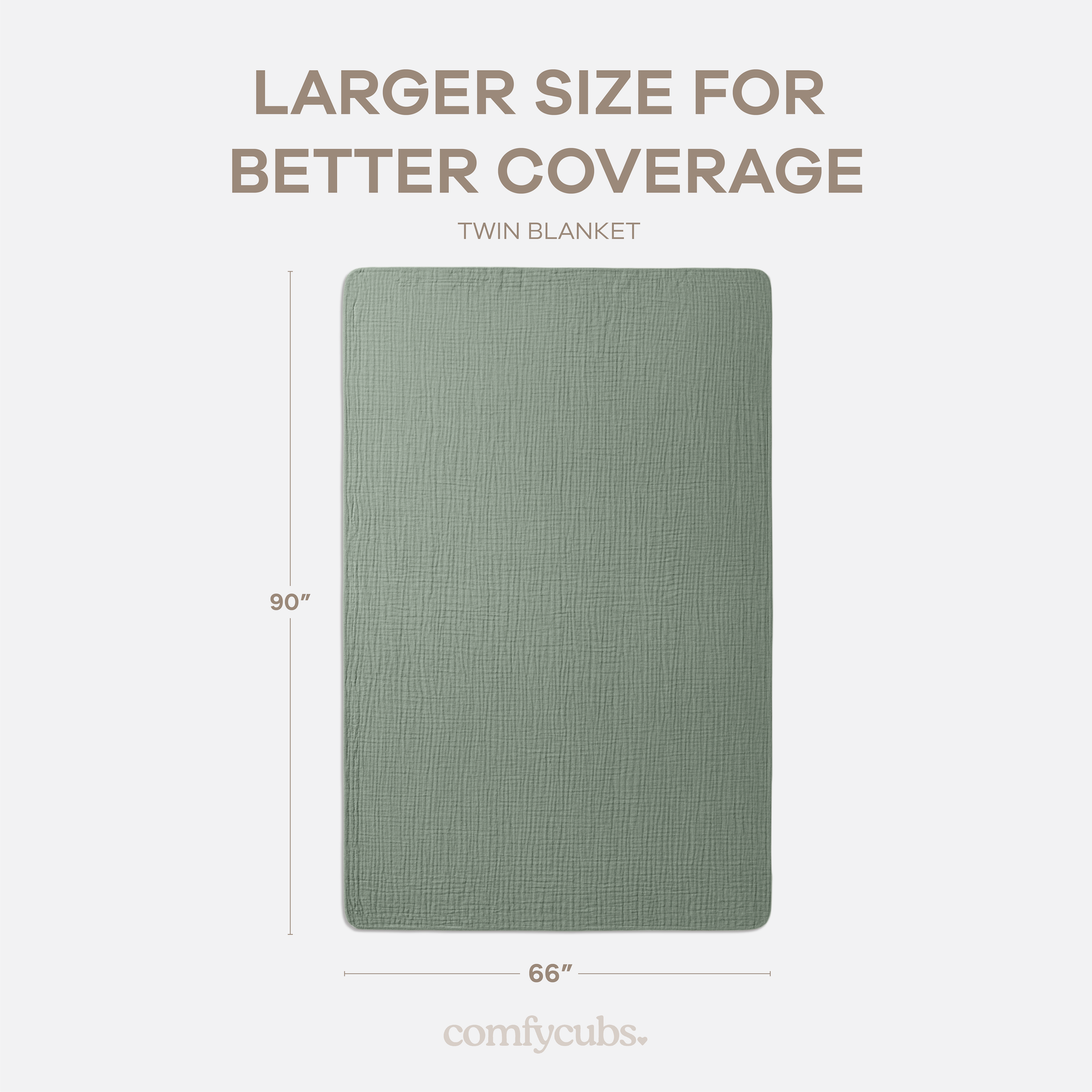 Adult Muslin Blanket in Fern