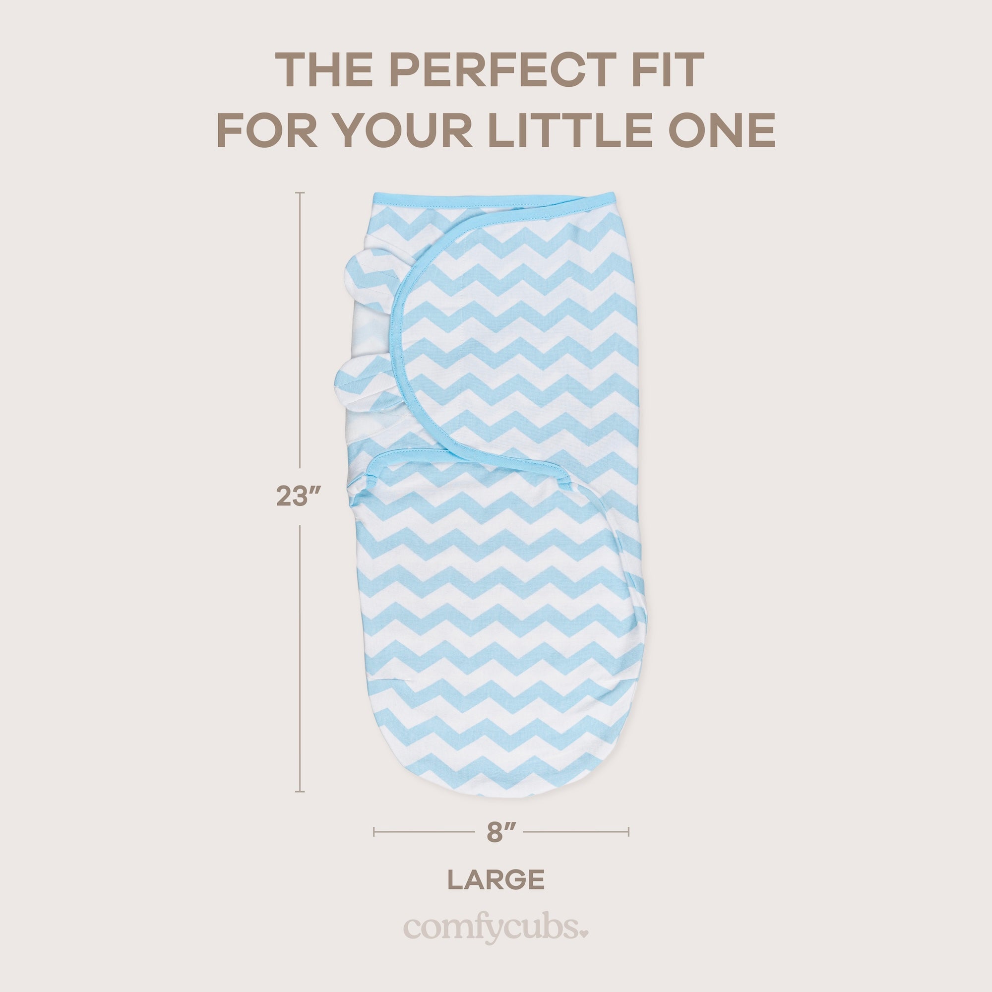 Easy Swaddle Blankets in Blue, Pack of 3