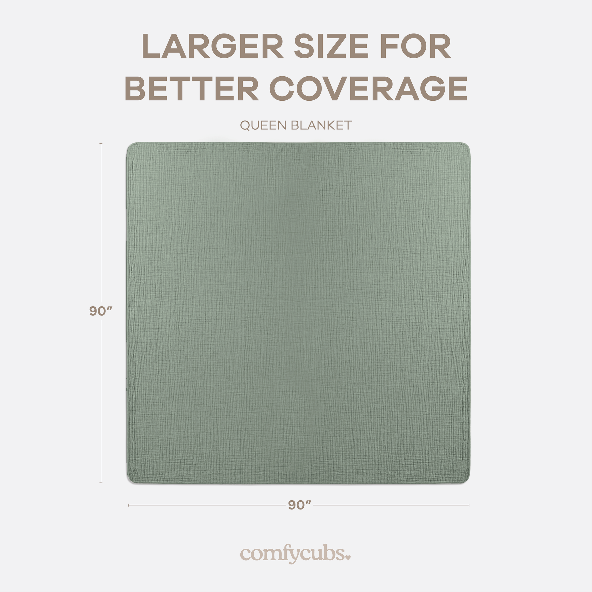 Adult Muslin Blanket in Fern