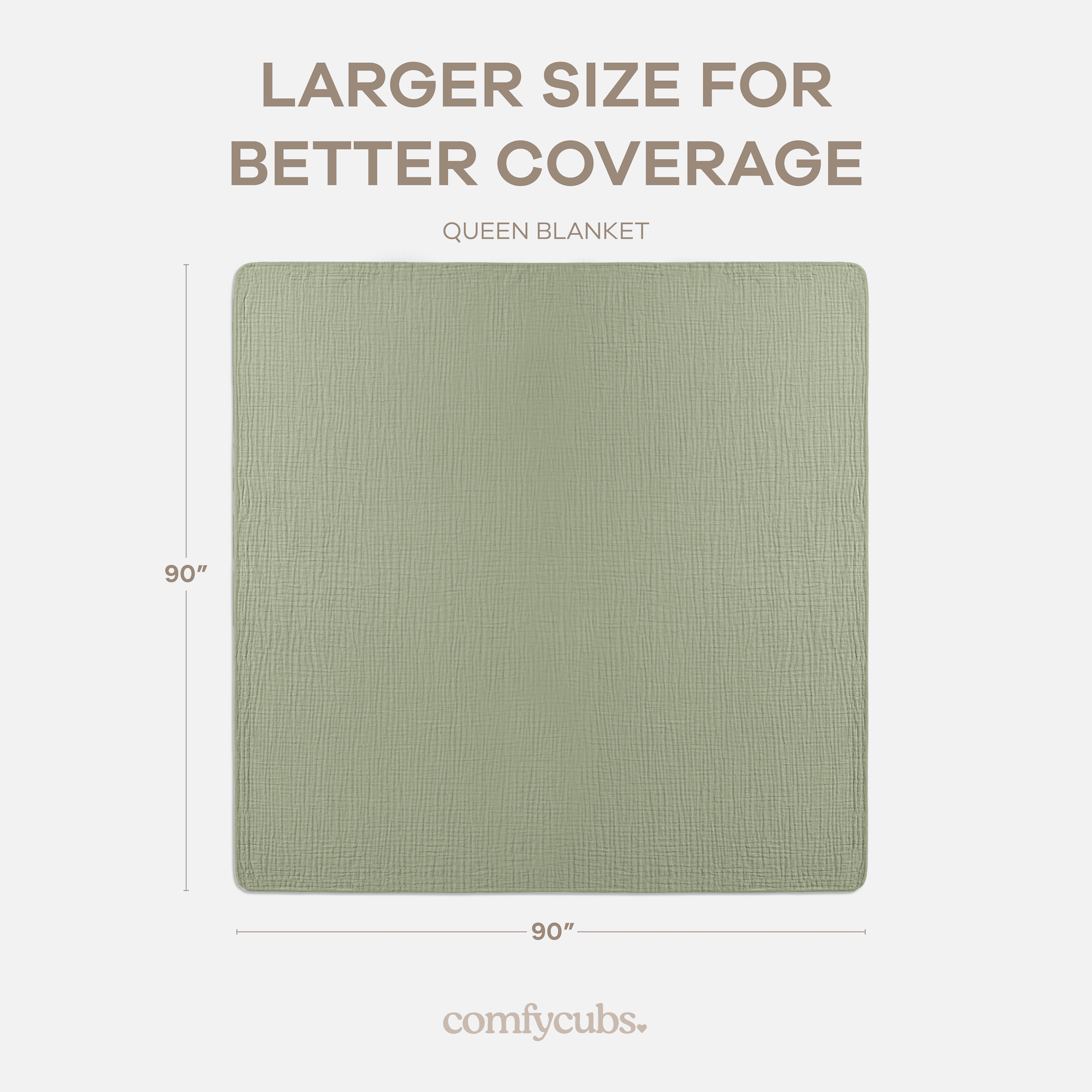 Adult Muslin Blanket in Sage