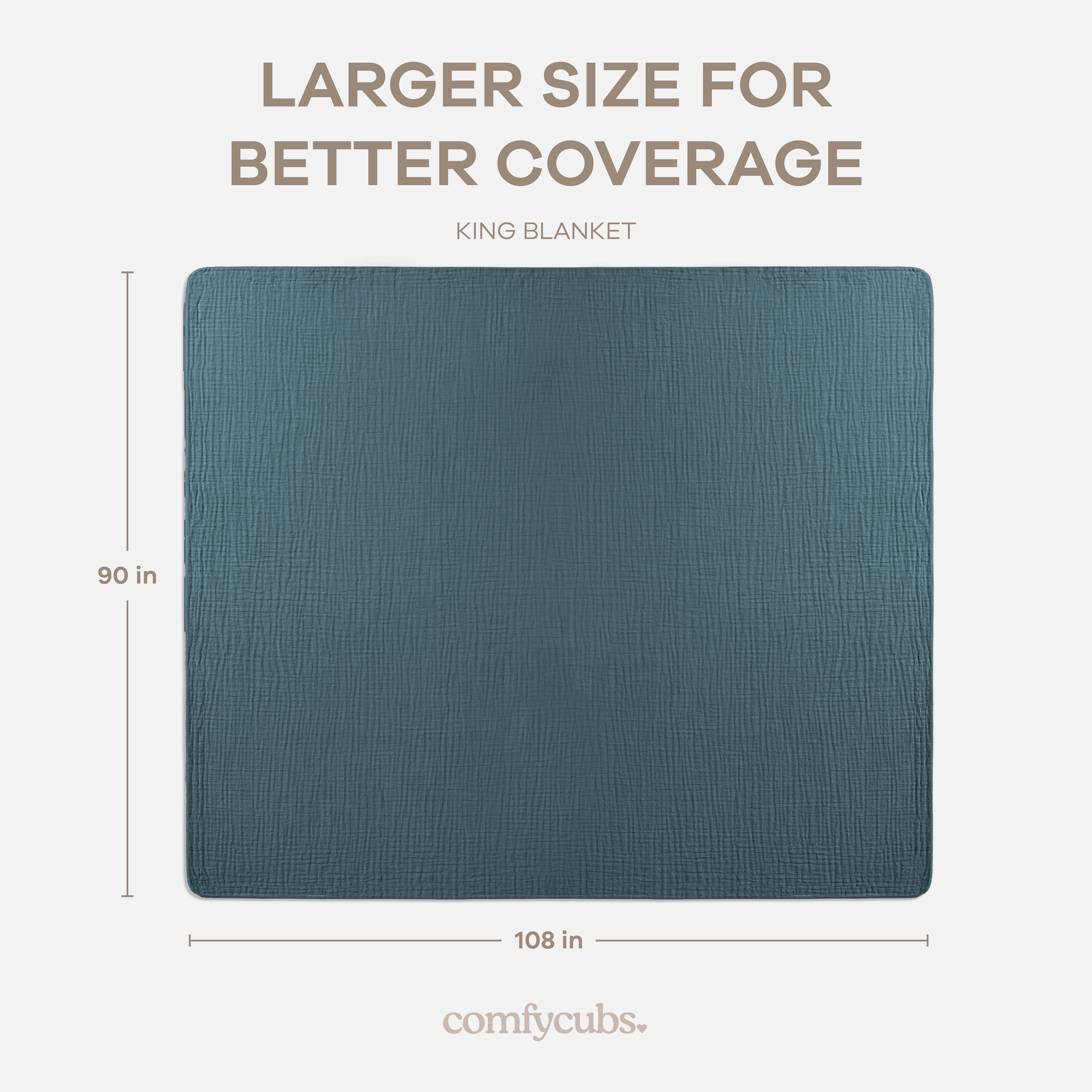 Adult Muslin Blanket in Neptune